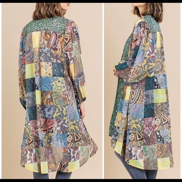 Unique Gorgeous Sheer Animal Print Kimono Cardigan - Picture 11 of 11